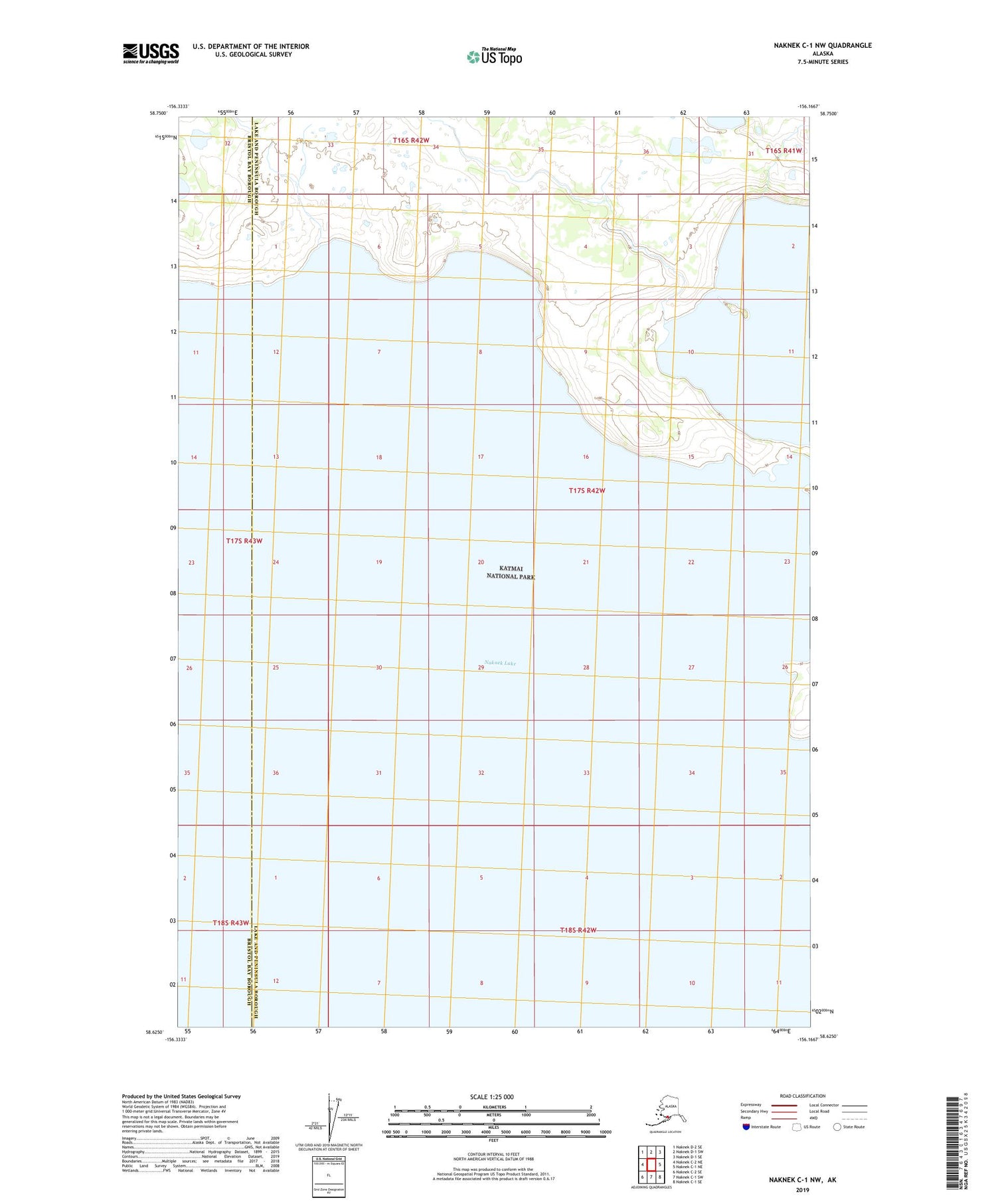 Naknek C-1 NW Alaska US Topo Map Image