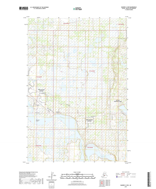 Naknek C-2 NW Alaska US Topo Map Image