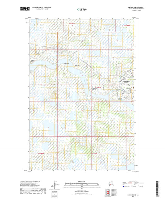 Naknek C-3 NE Alaska US Topo Map Image