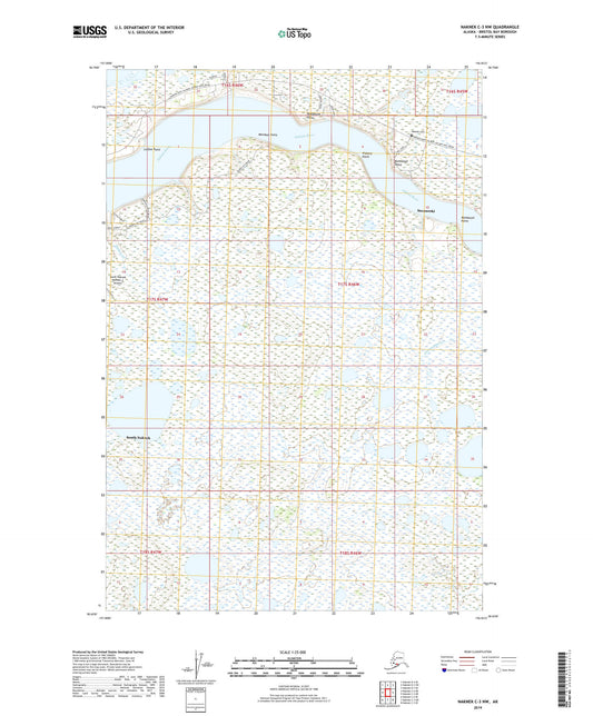 Naknek C-3 NW Alaska US Topo Map Image