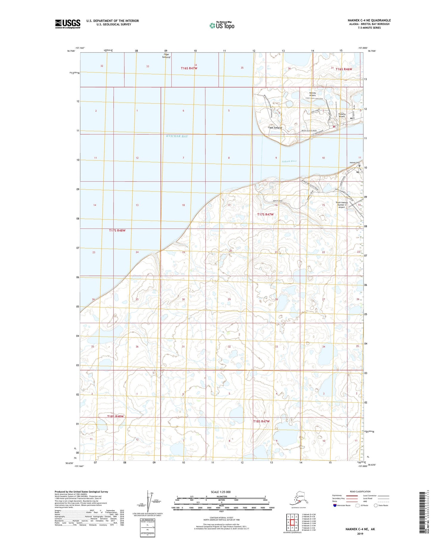 Naknek C-4 NE Alaska US Topo Map Image