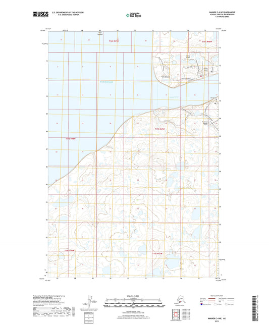 Naknek C-4 NE Alaska US Topo Map Image
