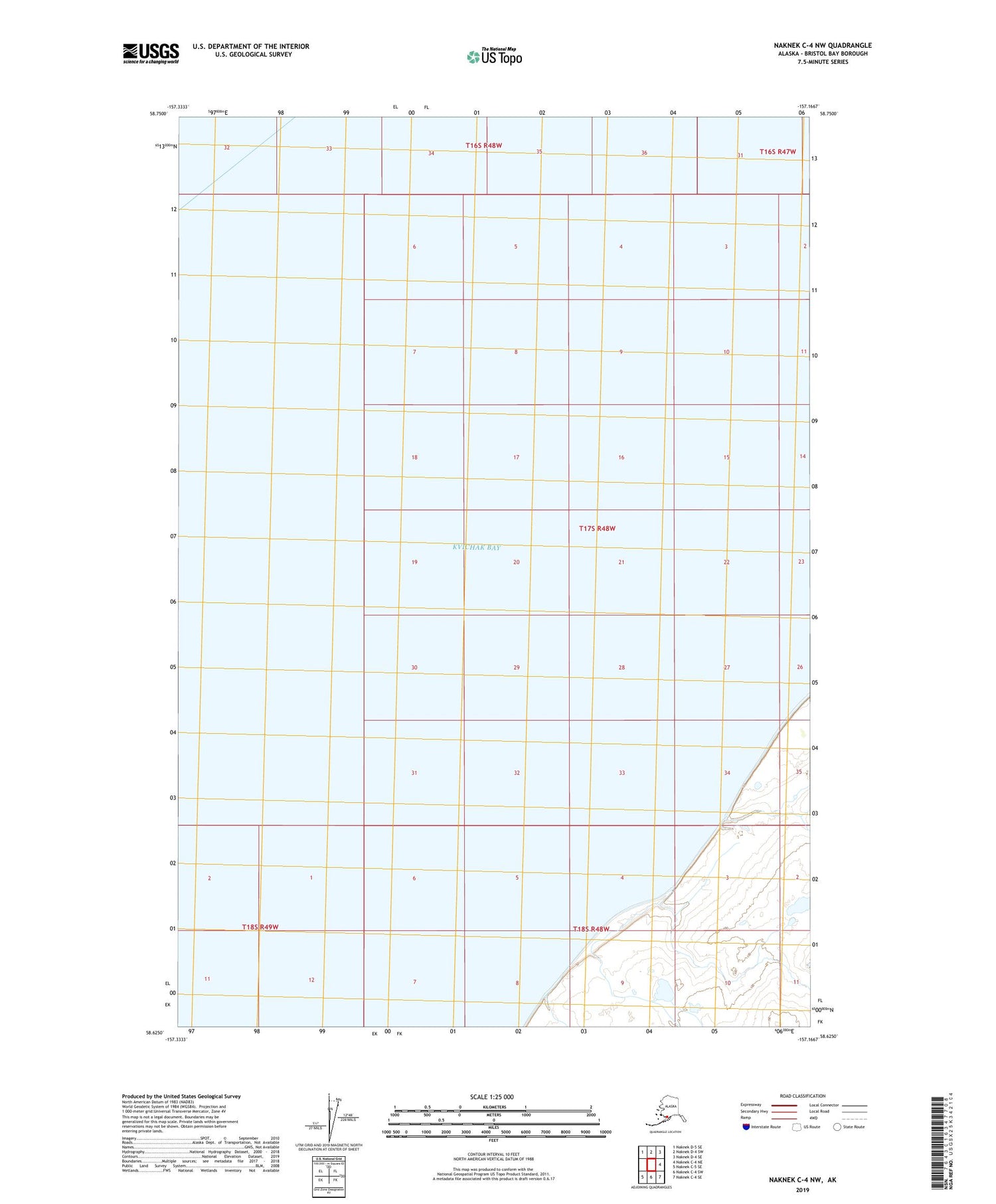 Naknek C-4 NW Alaska US Topo Map Image