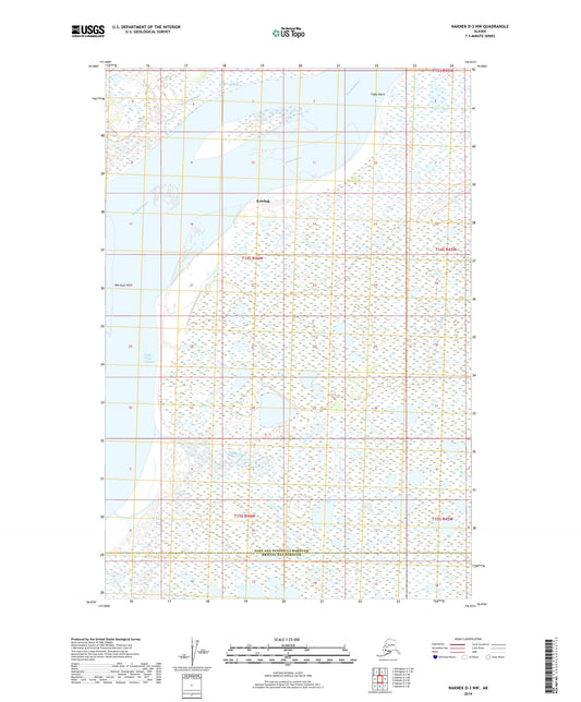 Naknek D-3 NW Alaska US Topo Map Image