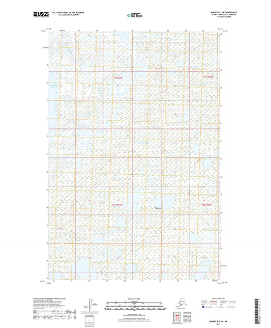 Naknek D-3 SW Alaska US Topo Map Image