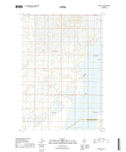 Naknek D-4 NE Alaska US Topo Map Image