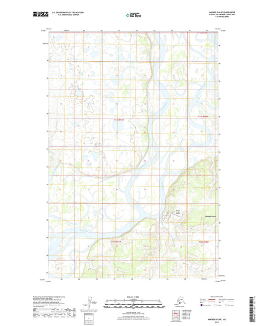 Naknek D-6 NE Alaska US Topo Map Image