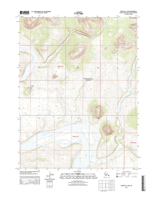 Noatak A-1 NW Alaska US Topo Map Image