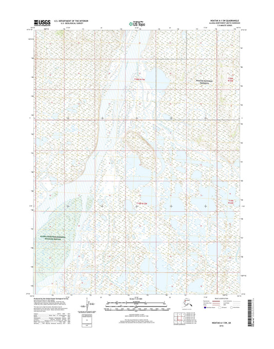 Noatak A-1 SW Alaska US Topo Map Image