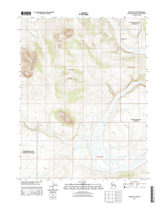 Noatak A-2 NE Alaska US Topo Map Image