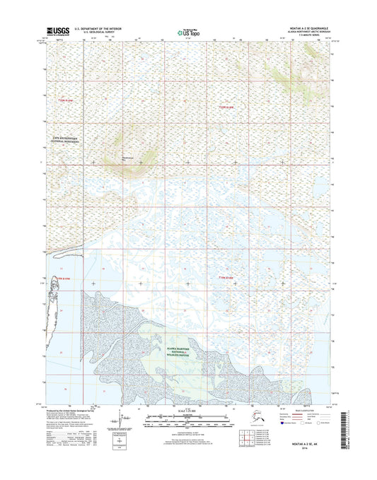 Noatak A-2 SE Alaska US Topo Map Image