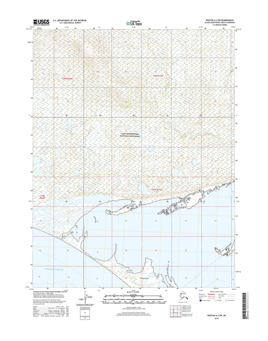 Noatak A-2 SW Alaska US Topo Map Image