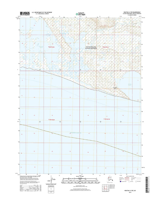 Noatak A-3 SW Alaska US Topo Map Image