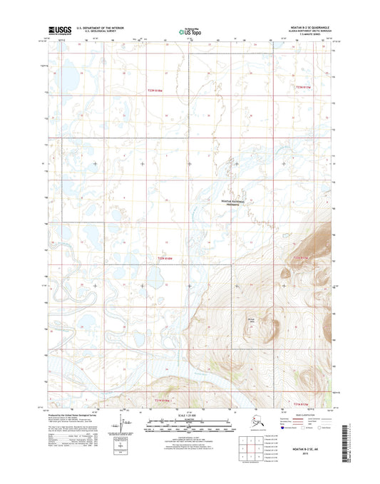 Noatak B-2 SE Alaska US Topo Map Image