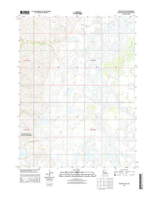 Noatak B-3 NE Alaska US Topo Map Image