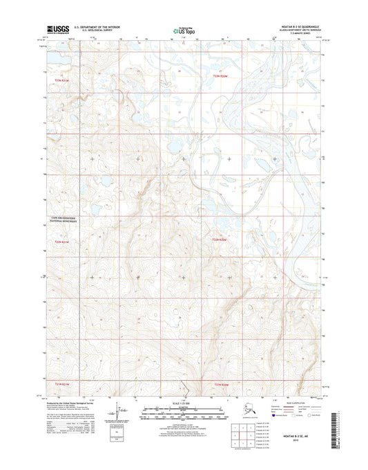 Noatak B-3 SE Alaska US Topo Map Image