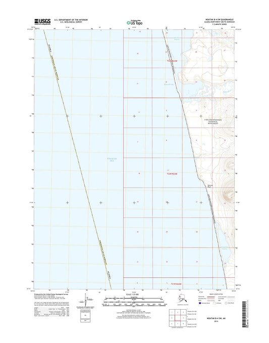 Noatak B-4 SW Alaska US Topo Map Image