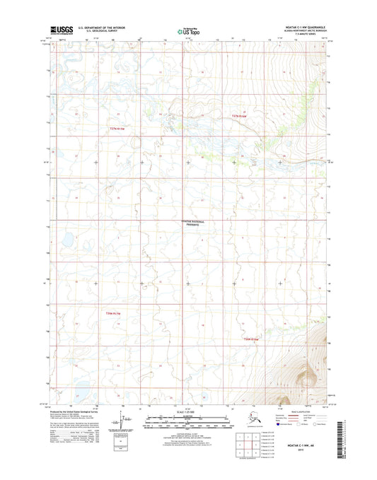 Noatak C-1 NW Alaska US Topo Map Image