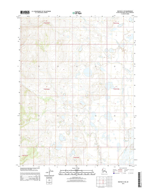 Noatak C-3 SE Alaska US Topo Map Image