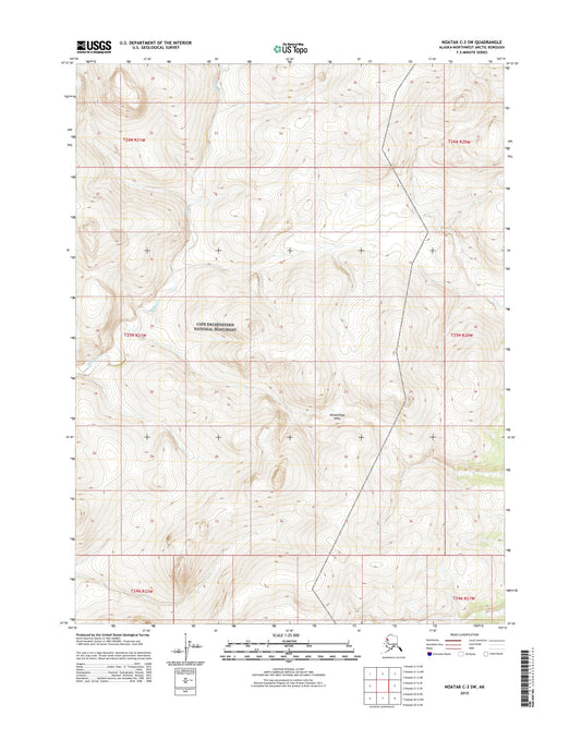 Noatak C-3 SW Alaska US Topo Map Image