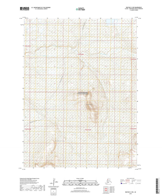 Noatak C-4 NE Alaska US Topo Map Image