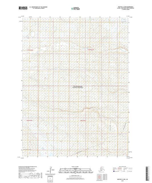 Noatak C-4 NW Alaska US Topo Map Image