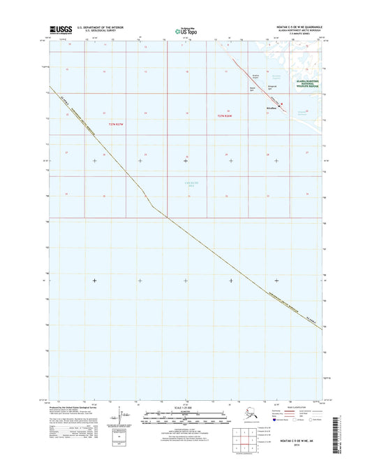 Noatak C-5 OE W NE Alaska US Topo Map Image