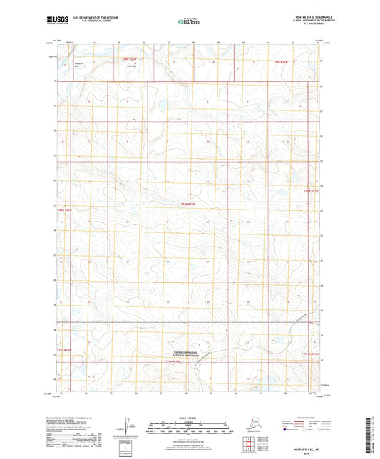 Noatak D-4 SE Alaska US Topo Map Image