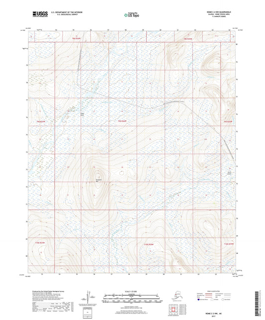 Nome C-2 NW Alaska US Topo Map Image