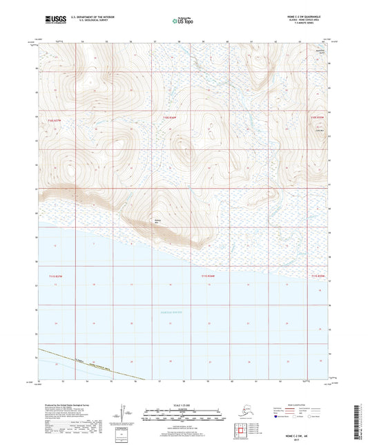 Nome C-2 SW Alaska US Topo Map Image
