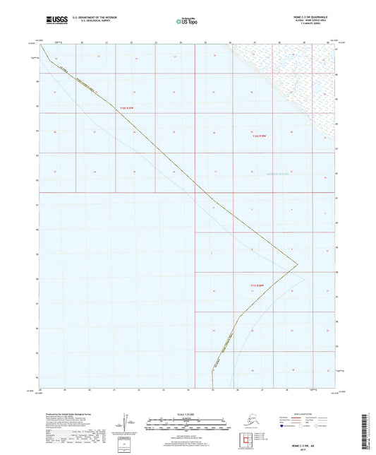 Nome C-3 SW Alaska US Topo Map Image