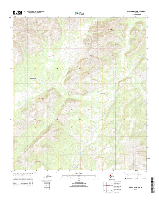 Norton Bay A-1 NE Alaska US Topo Map Image