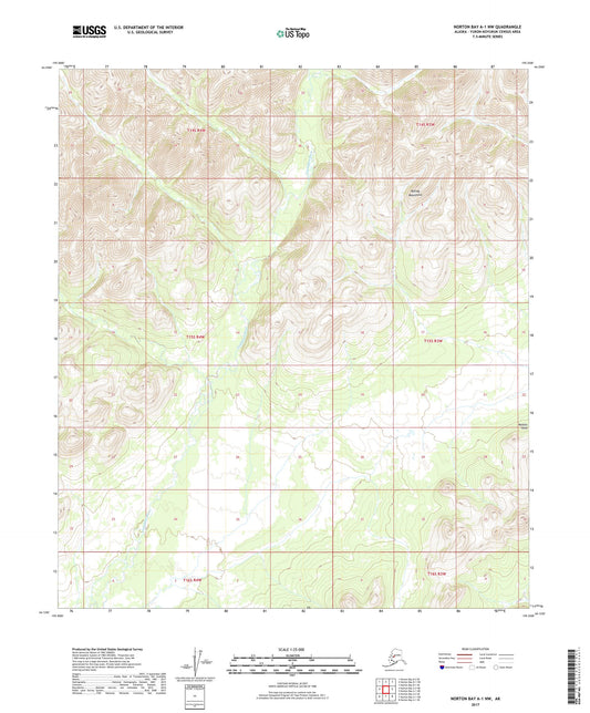 Norton Bay A-1 NW Alaska US Topo Map Image
