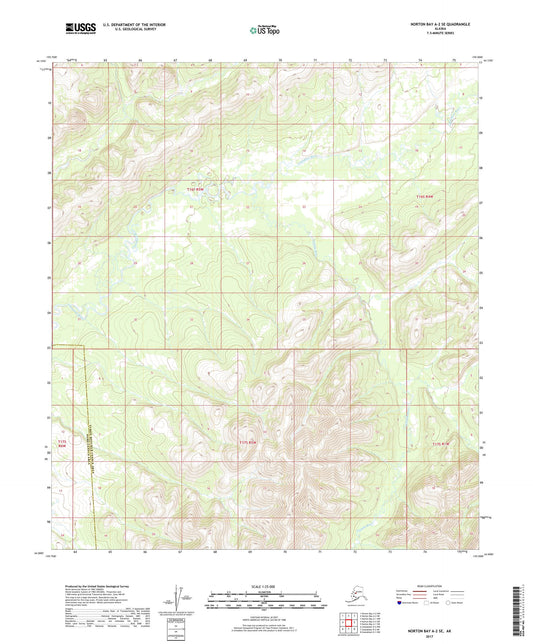 Norton Bay A-2 SE Alaska US Topo Map Image