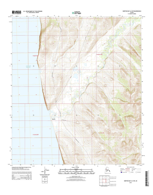 Norton Bay A-4 SW Alaska US Topo Map Image