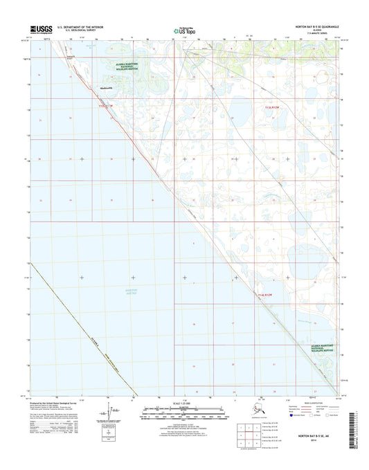Norton Bay B-5 SE Alaska US Topo Map Image