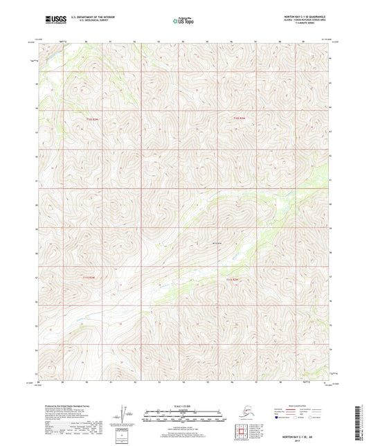 Norton Bay C-1 SE Alaska US Topo Map Image
