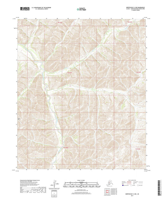 Norton Bay C-2 NE Alaska US Topo Map Image