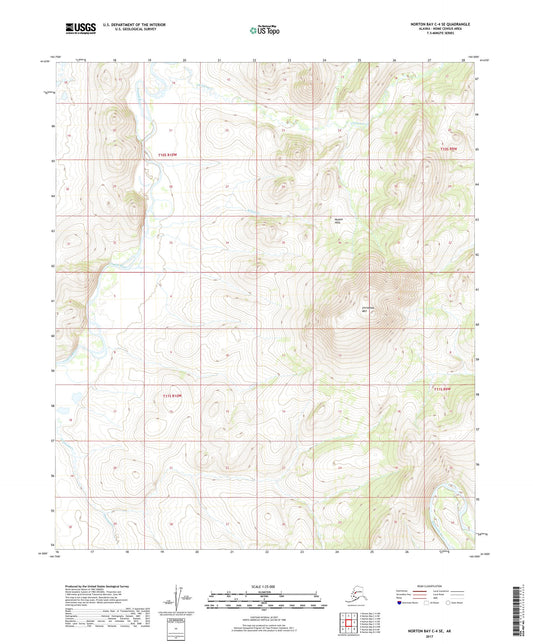 Norton Bay C-4 SE Alaska US Topo Map Image