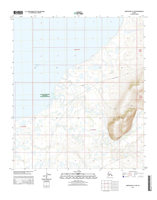 Norton Bay C-4 SW Alaska US Topo Map Image