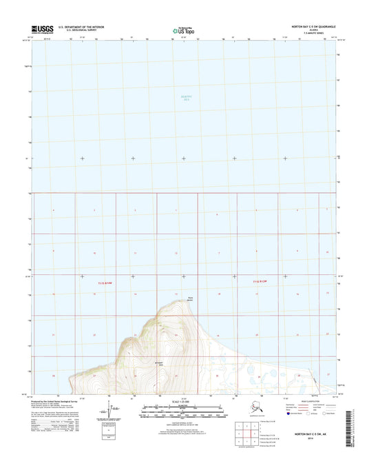Norton Bay C-5 SW Alaska US Topo Map Image