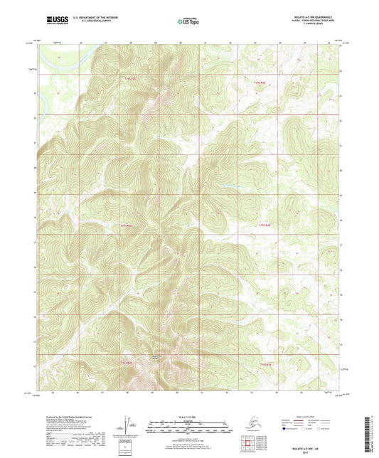 Nulato A-5 NW Alaska US Topo Map Image