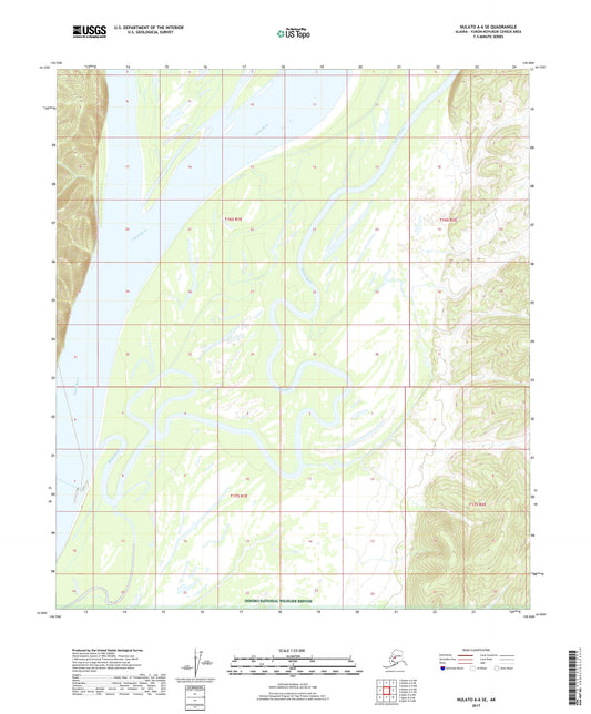 Nulato A-6 SE Alaska US Topo Map Image