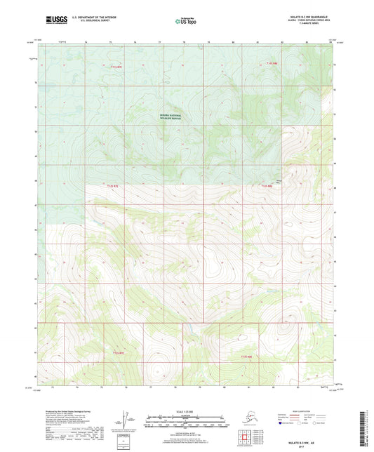 Nulato B-3 NW Alaska US Topo Map Image