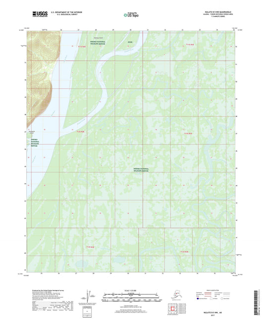 Nulato B-5 NW Alaska US Topo Map Image