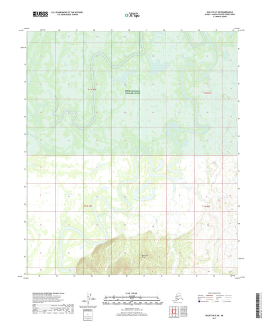 Nulato B-5 SW Alaska US Topo Map Image