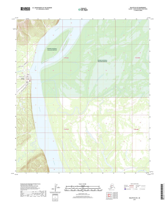 Nulato B-6 SE Alaska US Topo Map Image