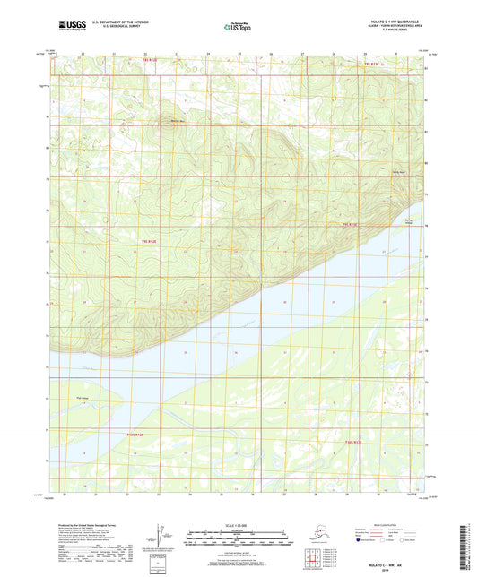 Nulato C-1 NW Alaska US Topo Map Image