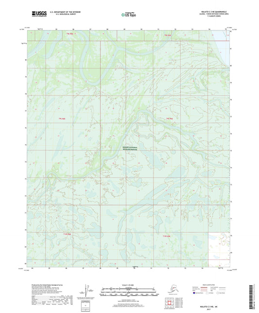Nulato C-3 NE Alaska US Topo Map Image