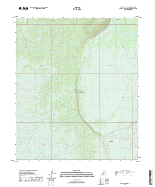Nulato C-3 NW Alaska US Topo Map Image